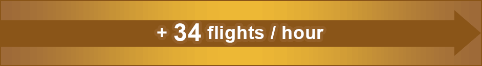 + 34 flights / hour